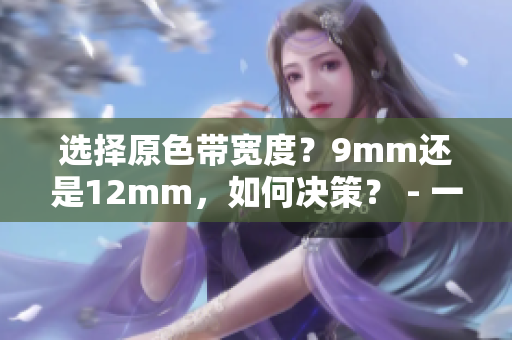 選擇原色帶寬度？9mm還是12mm，如何決策？ - 一個指南
