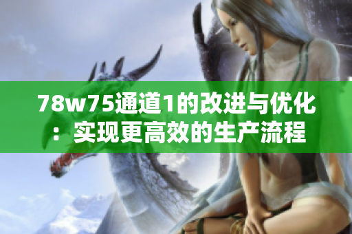 78w75通道1的改進與優化：實現更高效的生產流程
