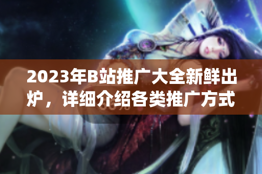 2023年B站推廣大全新鮮出爐，詳細(xì)介紹各類推廣方式及策略(1)