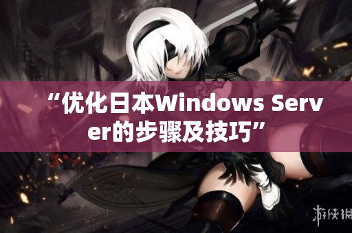 “優化日本Windows Server的步驟及技巧”
