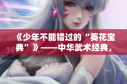 《少年不能錯過的“葵花寶典”》——中華武術經典，青少年入門必讀！