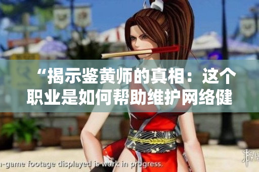 “揭示鑒黃師的真相：這個(gè)職業(yè)是如何幫助維護(hù)網(wǎng)絡(luò)健康的？”