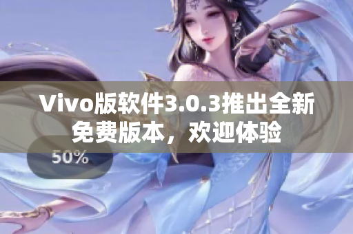 Vivo版軟件3.0.3推出全新免費版本，歡迎體驗