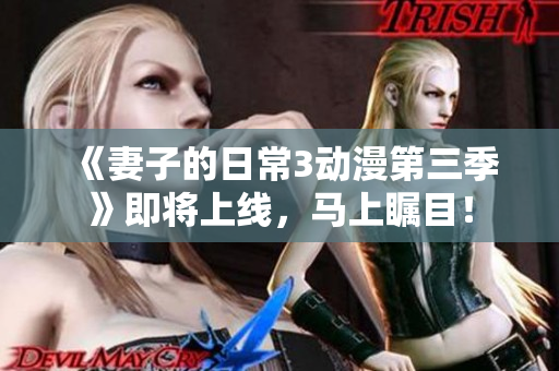 《妻子的日常3動漫第三季》即將上線，馬上矚目！
