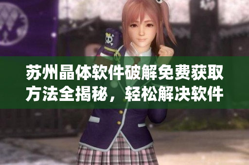 蘇州晶體軟件破解免費獲取方法全揭秘，輕松解決軟件付費難題(1)