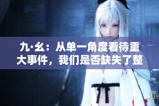 九·幺：從單一角度看待重大事件，我們是否缺失了整體思考？