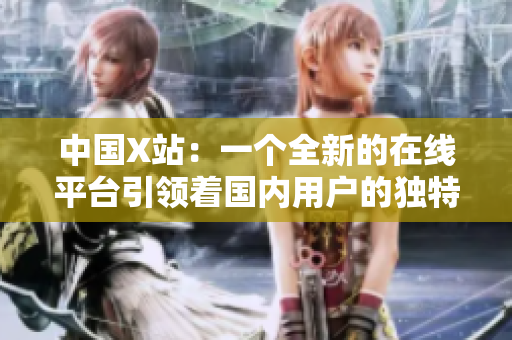 中國X站：一個全新的在線平臺引領著國內用戶的獨特體驗