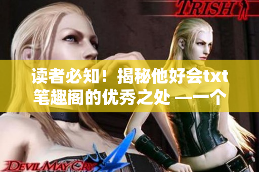 讀者必知！揭秘他好會txt筆趣閣的優秀之處 —一個編輯的視角