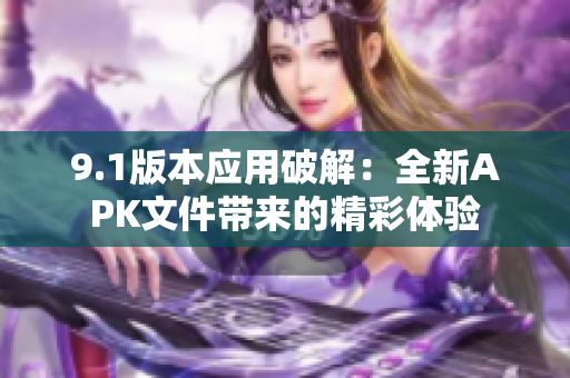 9.1版本應用破解：全新APK文件帶來的精彩體驗