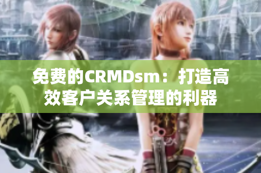 免費的CRMDsm：打造高效客戶關系管理的利器