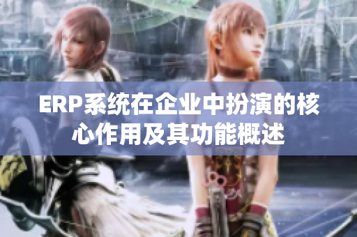 ERP系統在企業中扮演的核心作用及其功能概述