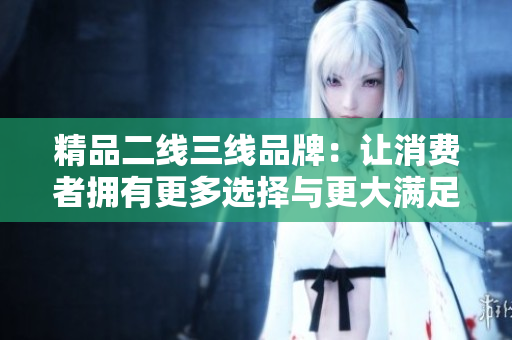 精品二線三線品牌：讓消費者擁有更多選擇與更大滿足