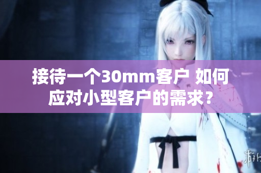 接待一個30mm客戶 如何應對小型客戶的需求？