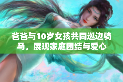 爸爸與10歲女孩共同巡邊騎馬，展現家庭團結與愛心