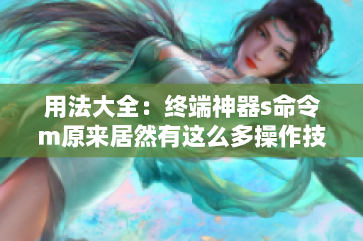 用法大全：終端神器s命令m原來居然有這么多操作技巧！