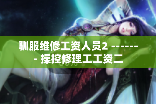 馴服維修工資人員2 ------- 操控修理工工資二