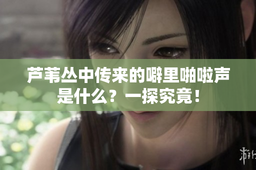 蘆葦叢中傳來的噼里啪啦聲是什么？一探究竟！